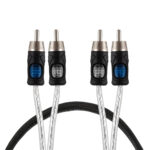 Przewód RCA 1m AutoConnect RCAL31, OFC, potrójne ekranowanie