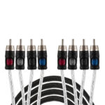 Przewód RCA 4-kanałowy 5,5 m AutoConnect RCAL3554