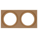 Front subwoofera MDF 2x6,5" AutoConnect PLATE65