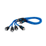 Rozgałęźnik RCA 1 męski - 2 żeńskie AutoConnect RCAYL1F