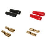 Zestaw złączy płaskich Auto-Connect żeńskich 2,5 mm², czerwony/czarny