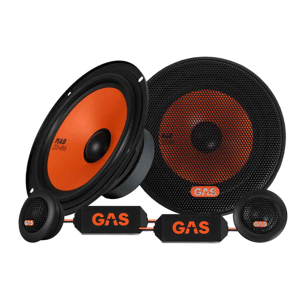 Zestaw car audio – GAS MAD K1-64 + GAS MAD X2-64 + Bass Habit REBEL RA800W