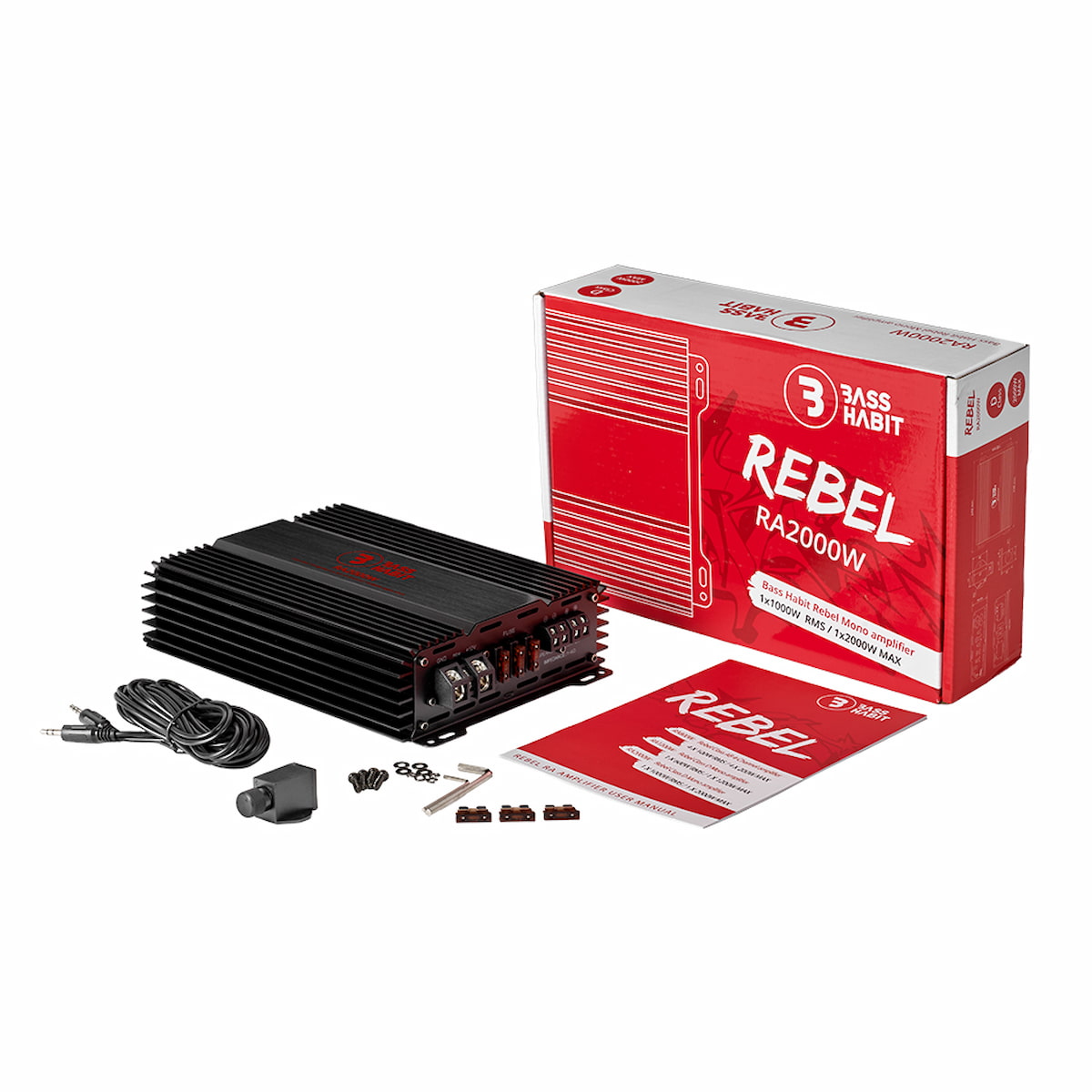 Zestaw basowy 1000W – GAS MAD S3-12D2 + Bass Habit REBEL RA2000W