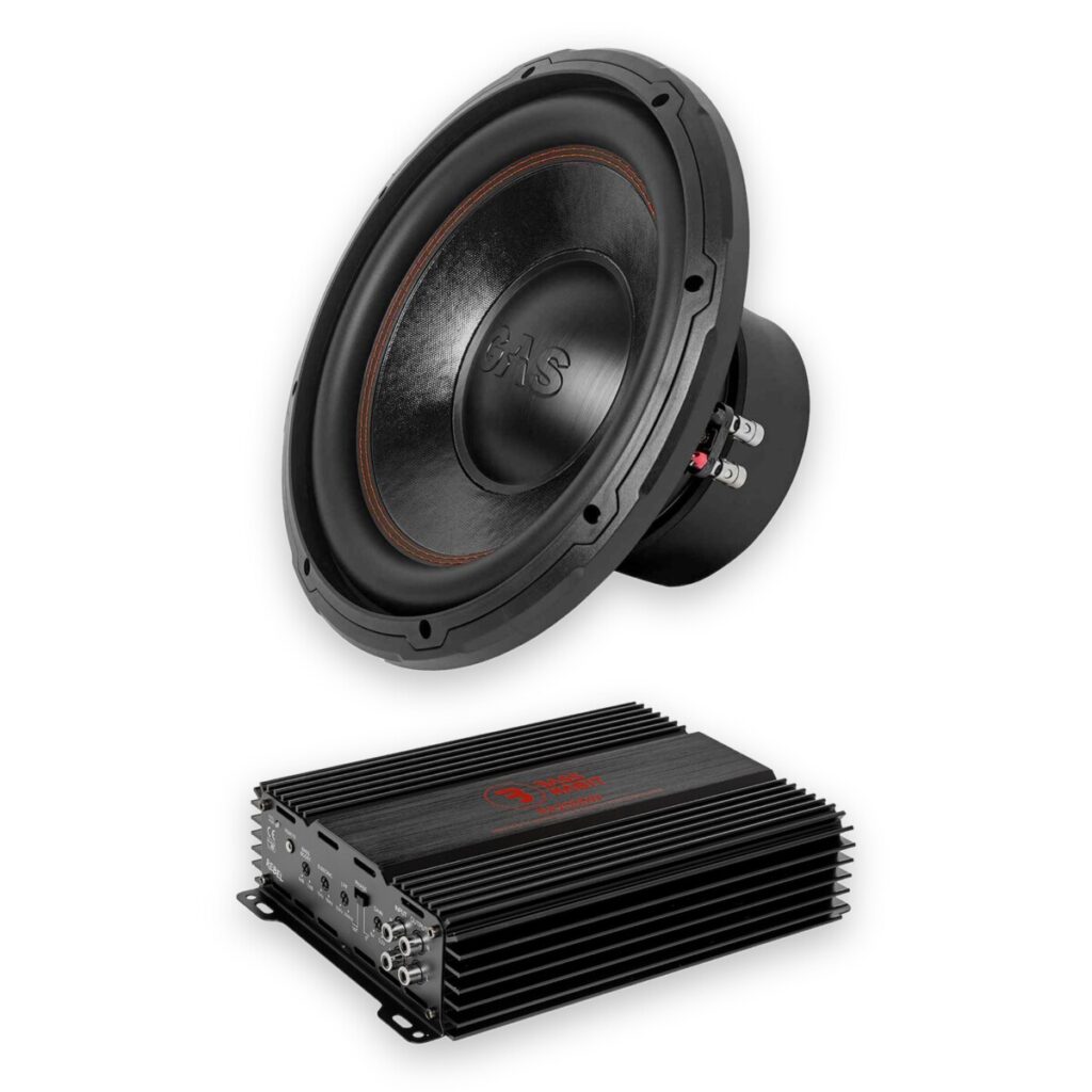 Zestaw basowy 1000W – GAS MAD S3-12D2 + Bass Habit REBEL RA2000W