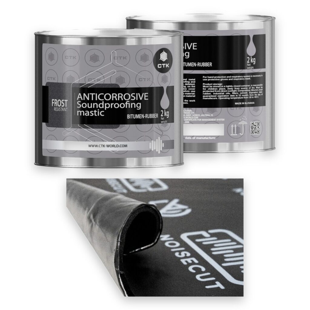 Zestaw wygłuszenia 0.25 m² – NOISECUT MultiLayer 3IN1 v2 500x500 5mm