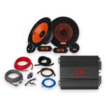Tani i dobry zestaw car audio wzmacniacz 500W głośniki 80W okablowanie